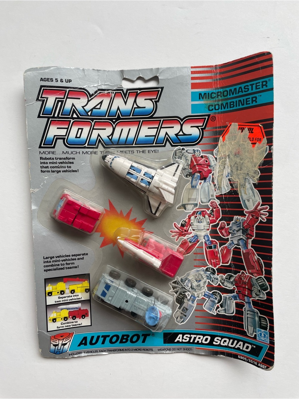 Vintage G1 Transformers Astro Squad Micromaster Sealed 1990 Autobot